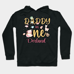 Mens Daddy In Onederland - Father Of The 1St Birthday Girl Hoodie